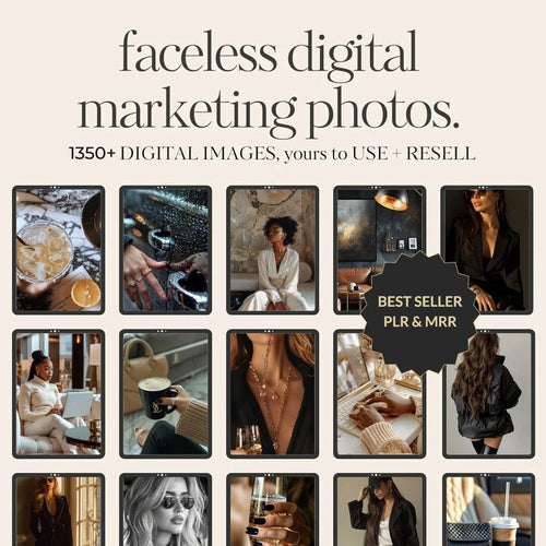 1350+ Digital Marketing Stock Photos Bundle with MRR/PLR